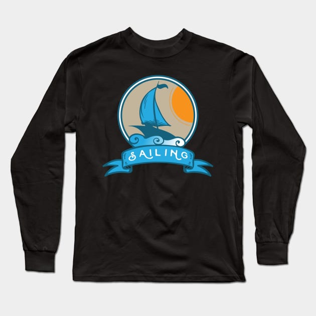 Sailing Long Sleeve T-Shirt by Dojaja